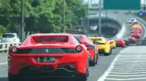  Ferrari Owners Club Indonesia Konvoi Ke Kampus Untuk Beri Inspirasi