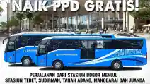  Bus PPD Hadirkan Layanan Gratis Senin Besok