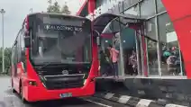 VKTR Tes Bus Listrik Rakitan Laksana Untuk Trans Semarang