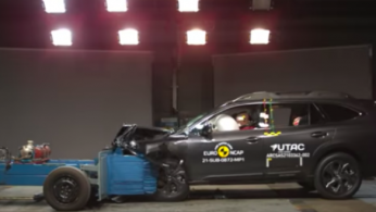 VIDEO: Crash Test Subaru Outback (Euro NCAP)