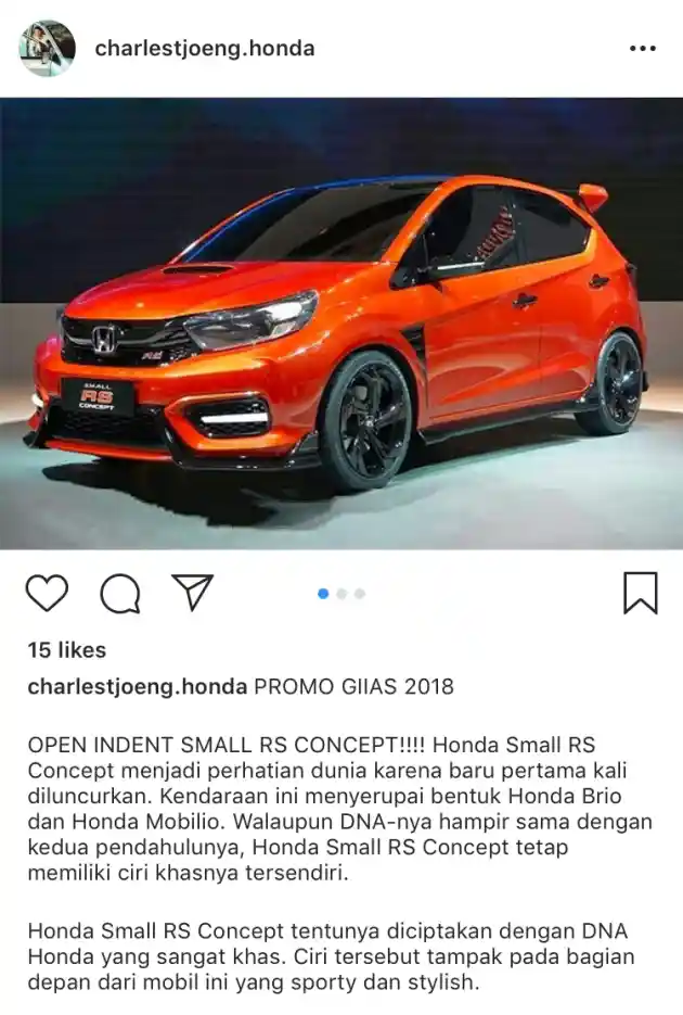 Foto - Wow, Honda Small RS Concept Sudah Bisa Dipesan?