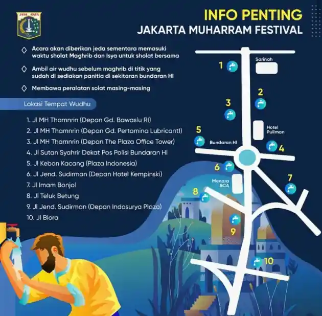 Foto - Ingat, Ada Penutupan Jalan Saat Jakarta Muharram Festival 2019