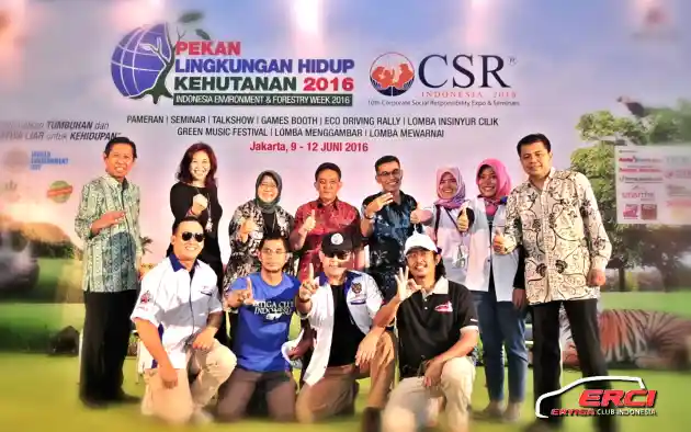 Foto - Ertiga Club Indonesia Bawa Suzuki Ertiga Jadi Mobil Teririt Versi Kementerian Lingkungan Hidup