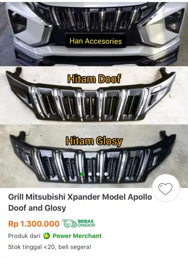 Foto - Trend Mitsubishi Xpander Pakai Grill Apollo (Bagian 1)