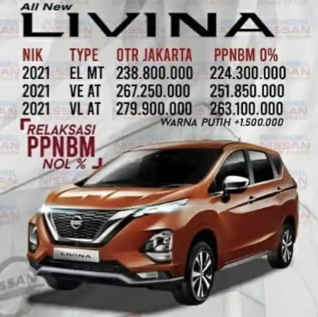 Foto - Siapa Bilang Nissan Livina Tidak Terkena Diskon PPnBM?