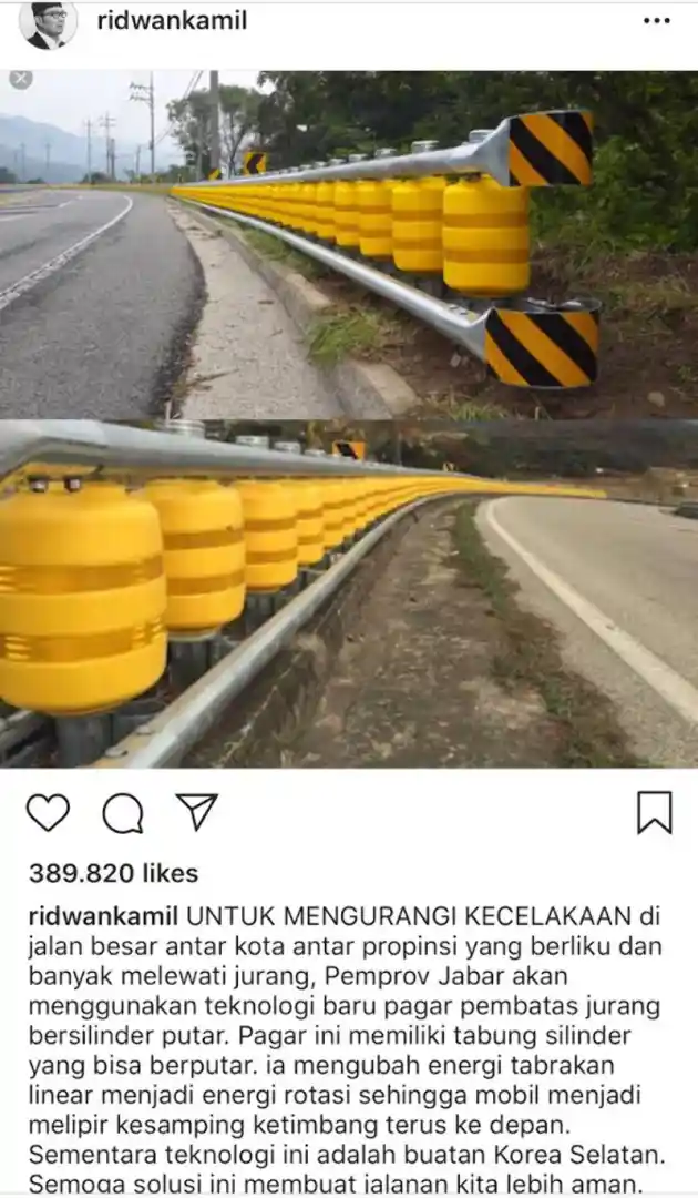 Foto - Sebuah Rencana Unik Dari Ridwan Kamil Untuk Mengurangi Kecelakaan