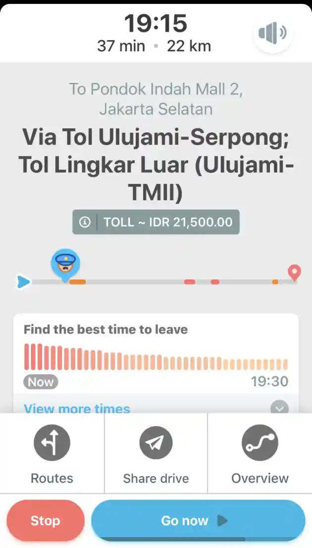 Foto - Waze Punya Fitur Pencegah Kehabisan Uang Elektronik Saat Bayar Tol