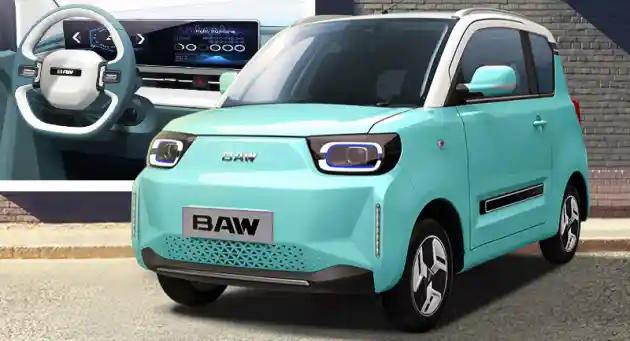 Foto - Wuling MINI EV Ditantang BAW Yuanbao Berbanderol Rp 76 Jutaan