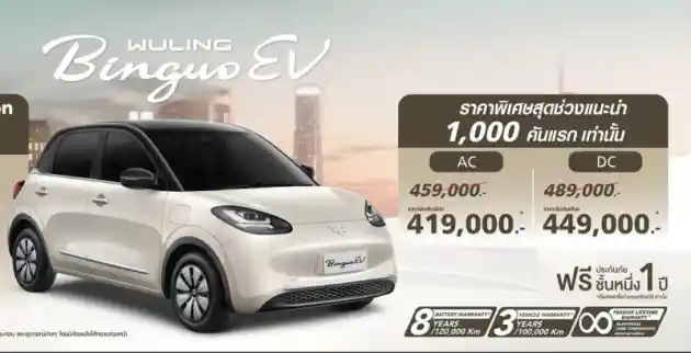 Foto - Wuling Binguo EV Resmi Dijual di Thailand Dengan Harga Lebih Murah, Simak Perbedaannya Dengan Model di Indonesia