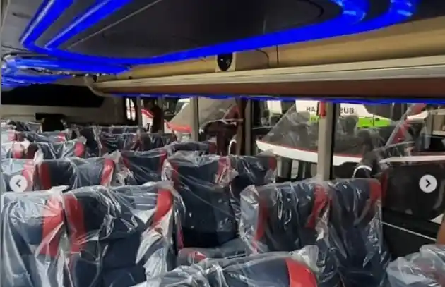 Foto - Ada Yang Unik Di Bus Baru PO Borlindo, Apa Itu?