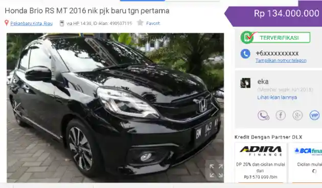 Foto - Cemas Harga All New Brio Kemahalan? Brio RS Bekas Jadi Pertimbangan