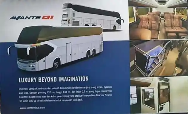 Foto - Ini Bocoran Sleeper Bus dan Ultra High Deck Dari Tentrem