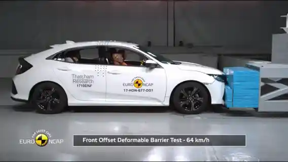 Foto - VIDEO: Crash Test Honda Civic Hatchback 2017 (EURO NCAP)