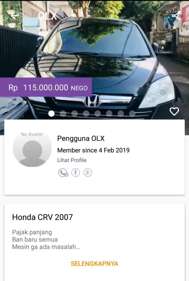 Foto - Honda CR-V Second Harganya Mirip LCGC Keluaran Baru