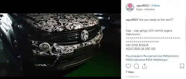 Foto - SUV Baru DFSK Kembali Terlacak Tanda-tanda Kemunculannya