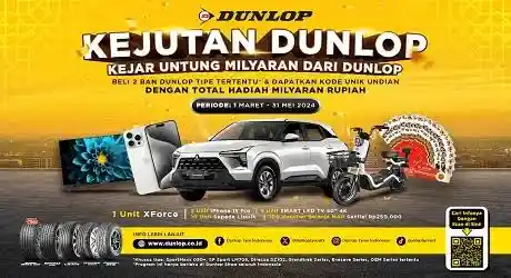 Foto - Dunlop Serahkan Satu Unit Mitsubishi XForce Kepada Pemenang Program 'Kejutan Dunlop'