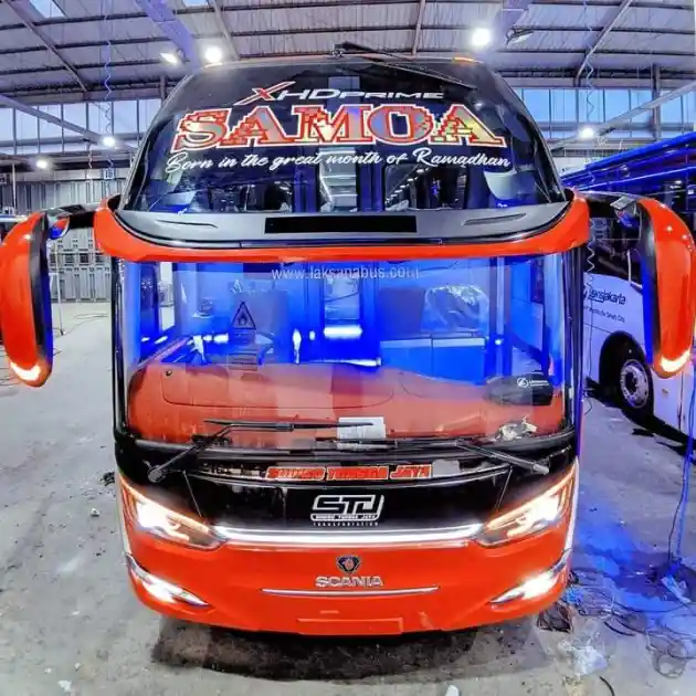 Foto - PO Sudiro Tungga Jaya Punya Bus Baru, Berjuluk Samoa