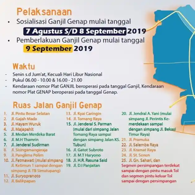 Foto - Ganjil Genap Jakarta Meluas! Ada 3 Perubahan Signifikan