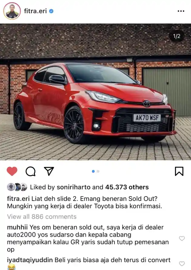 Foto - GR Yaris Sold Out Sekejap di Indonesia