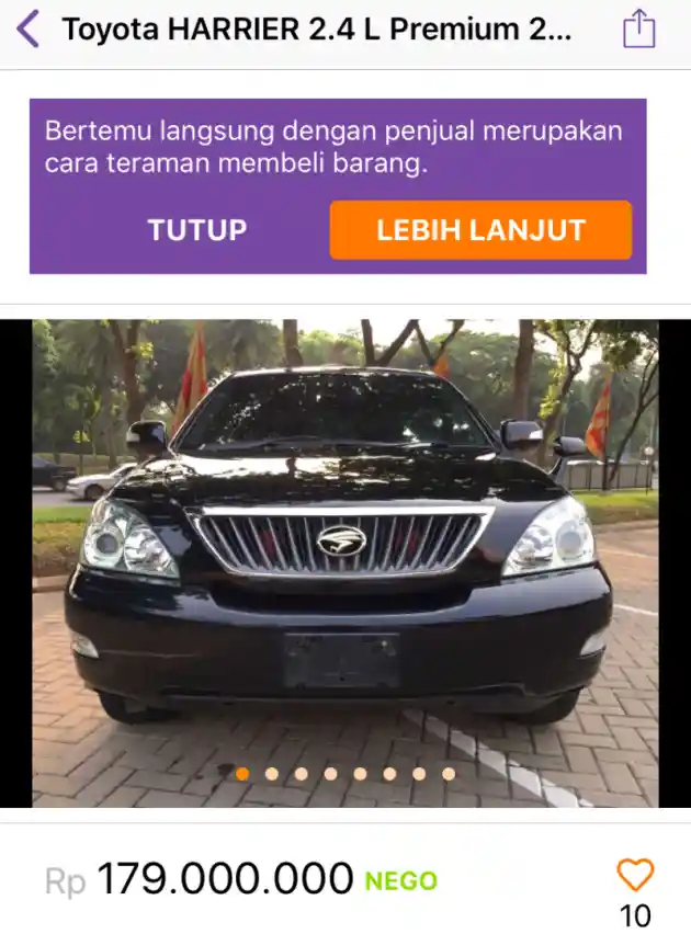 Foto - Toyota Harrier Bekas Lebih Murah Dari Xpander!