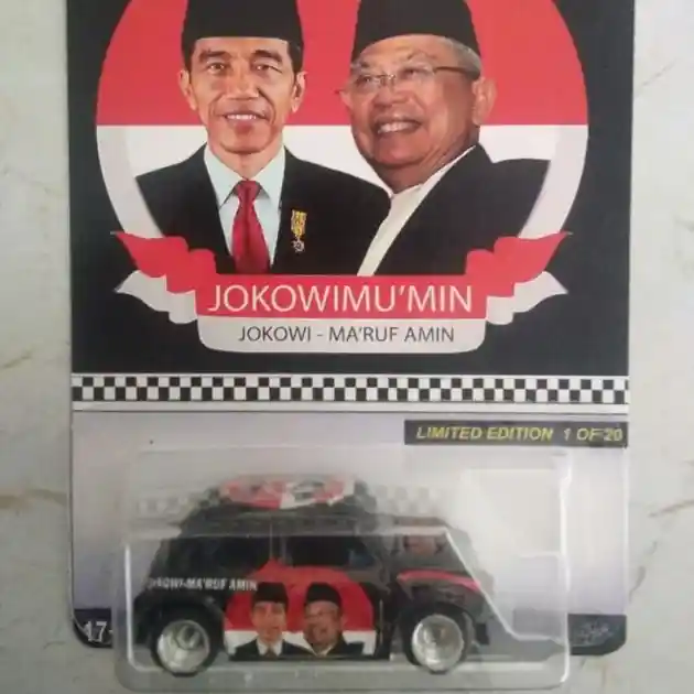 Foto - Unik! Hot Wheels Livery Jokowi dan Prabowo