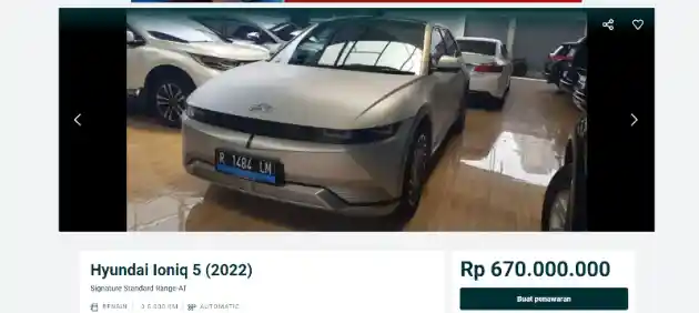 Foto - Pantauan Harga Bekas Hyundai Ioniq 5, Mulai Rp 600 Jutaan