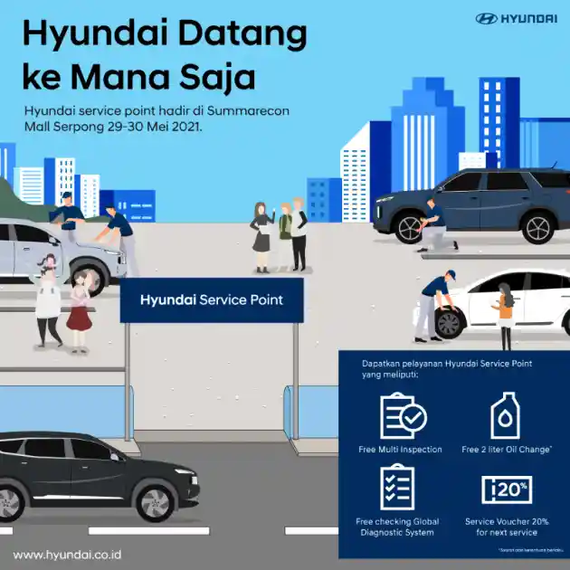 Foto - Pelanggan Hyundai, Segera Nikmati Layanan Pengecekan Gratis Dalam Hyundai Service Point