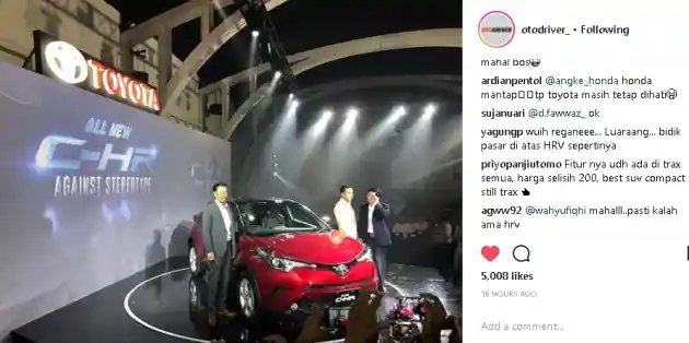 Foto - Begini Reaksi Warganet Atas Peluncuran Toyota C-HR