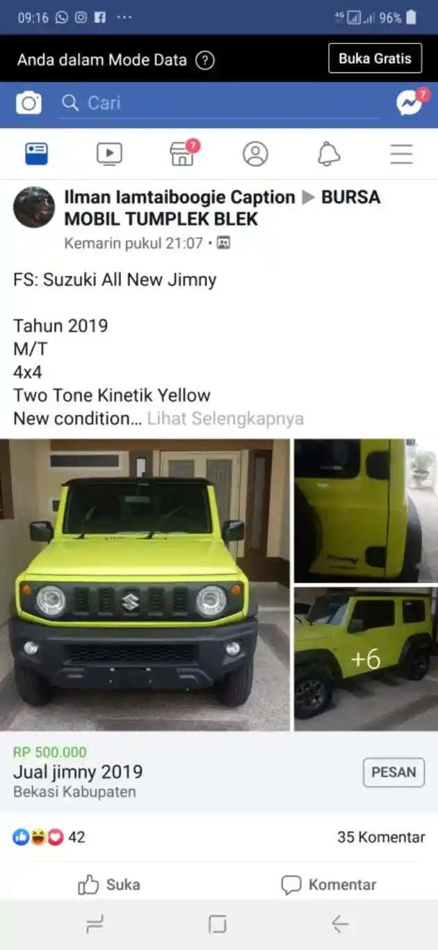 Foto - Harga All New Jimny Bergerak Liar