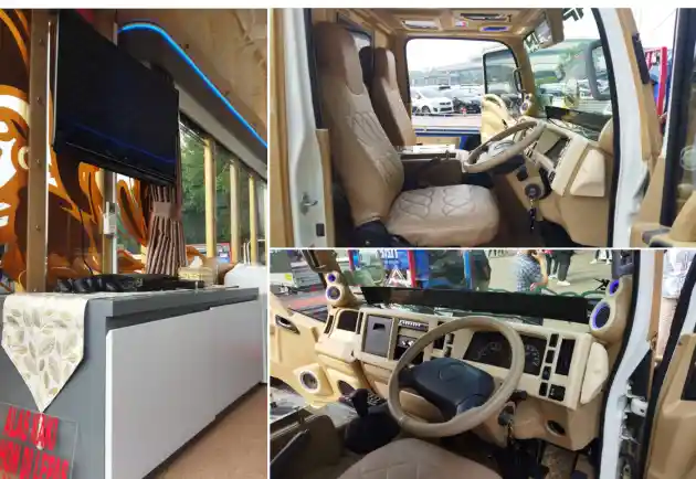 Foto - Isuzu Elf Paling Keren Se-Jawa, Bak Belakang Rasa Hotel Mewah Berjalan