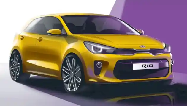 Foto - Ini Wajah Kia Rio Generasi Baru, Dipasarkan 2017