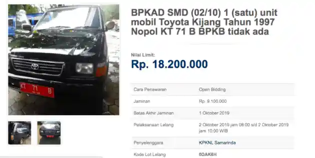 Foto - Daihatsu Gran Max Dilelang Dengan Harga RP 29 Juta Saja