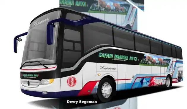 Foto - Desain Livery Bus 2024: Garis ‘Melambung’