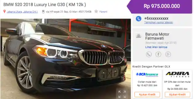 Foto - Mobil Bekas BMW dan Mercedes-Benz Keluaran 2018 Lebih Murah Hingga Rp 151 juta!