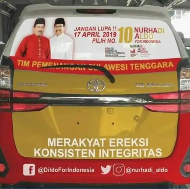 Foto - Capres Nurhadi-Aldo Pakai 4 Mobil Ini Untuk Kampanye