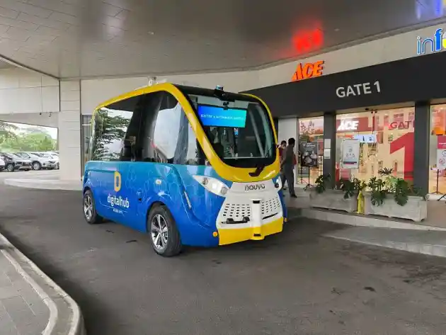 Foto - Mobil Otonom di QBig BSD Diimpor Dari Prancis, Ini Keunggulannya