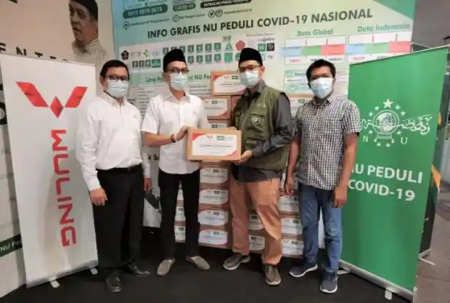 Foto - Wuling Motors Berikan 25.000 Sumbangan Untuk Satgas Muhammadiyah dan NU