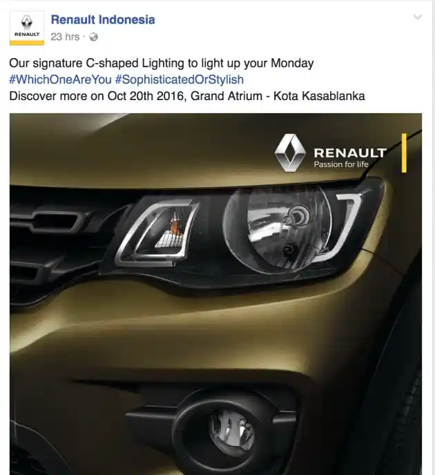 Foto - Renault Kwid Dipastikan Meluncur Pekan Depan, Calon Mobil Murah Baru?