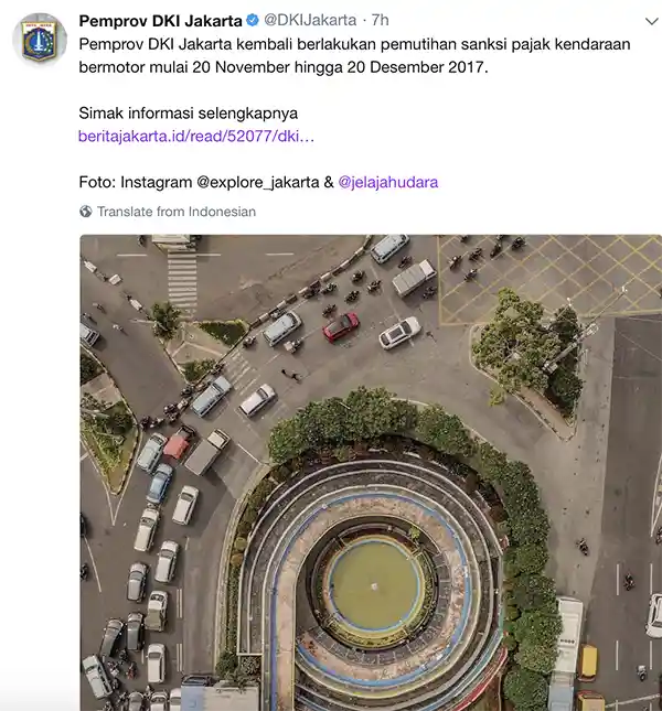 Foto - Mobil Anda Telat Bayar Pajak? Pemprov DKI Bebaskan Denda