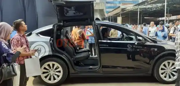 Foto - Melihat Lebih Dekat Tesla Model X Taksi Silverbird (8 Foto)