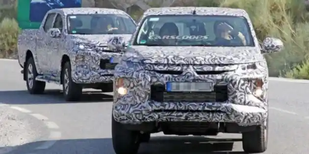 Foto - SPY SHOT: Lampu Belakang Mitsubishi Triton Model Baru Mirip Pajero Sport