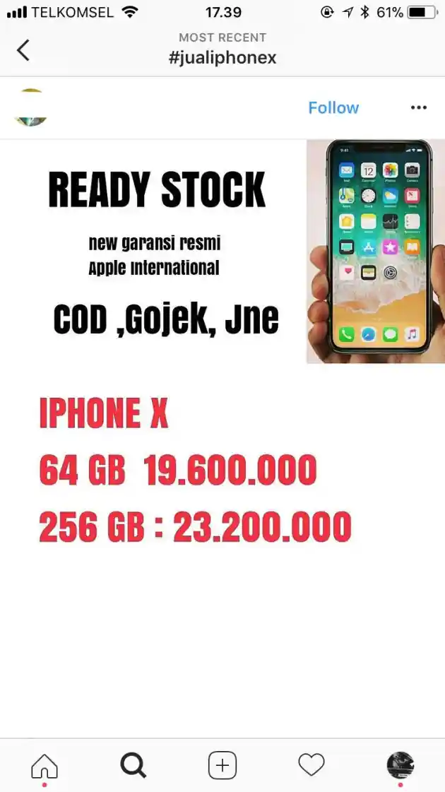 Foto - Punya RP 20 Jutaan, Pilih Iphone X atau Honda Mobilio?