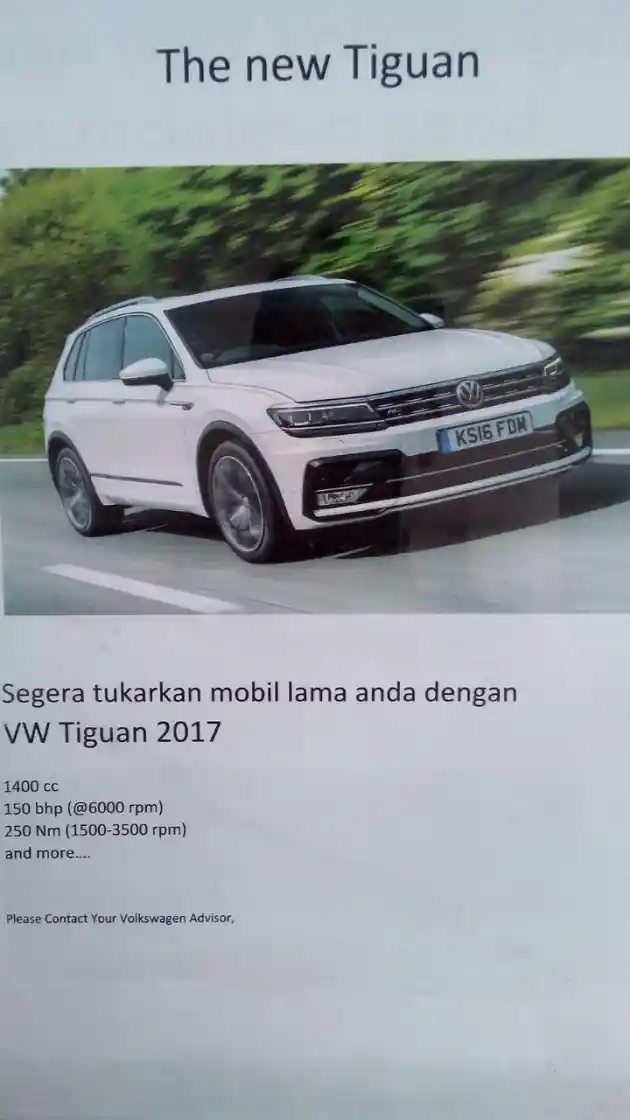 Foto - All New VW Tiguan 1.4 TSI 2017 Diam-Diam Sudah Ditawarkan. Harga Tembus Rp 600 Juta?