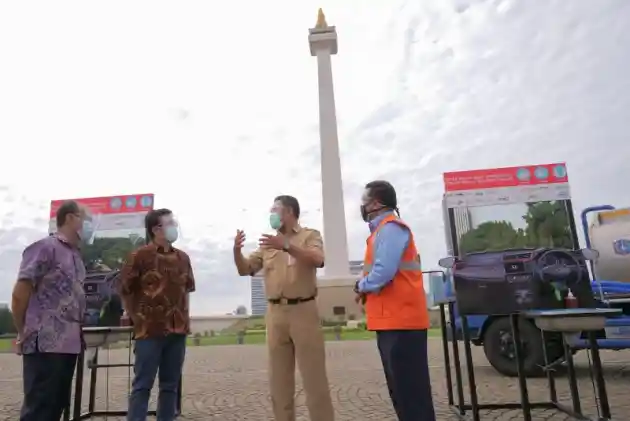 Foto - Komunitas Honda Bangun Lagi Fasilitas Cuci Tangan Di DKI Jakarta