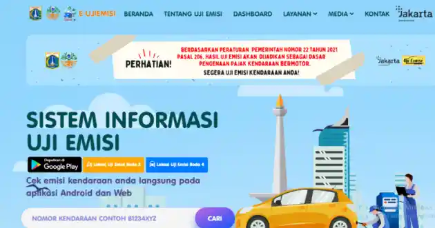 Foto - Apakah Mobil Sudah Terdaftar Uji Emisi? Cek di Situs Ini