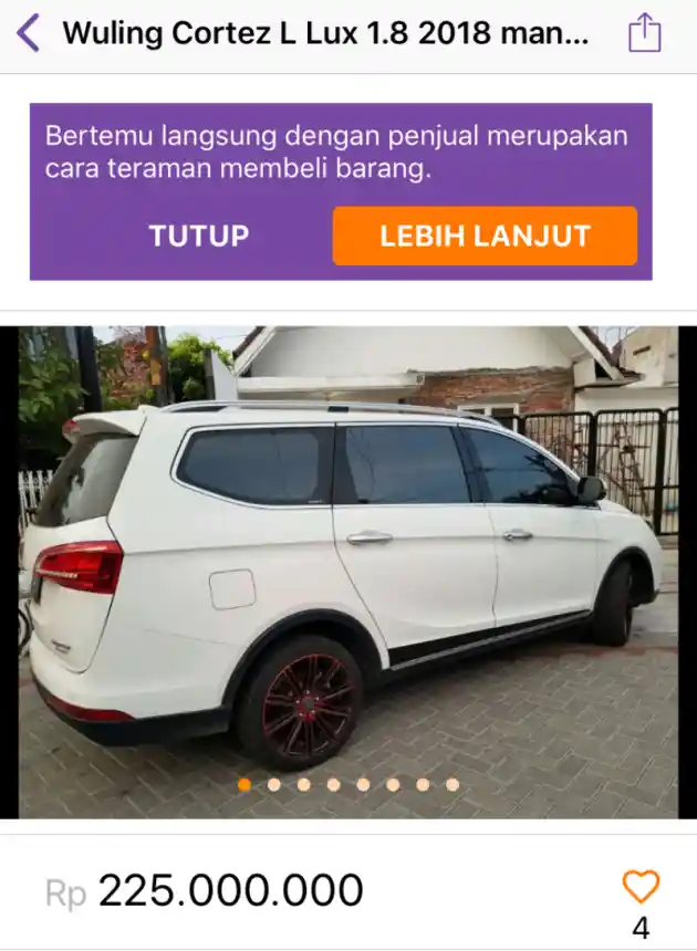 Foto - Pantauan Harga Pasaran Wuling Cortez 1.8 Versi Bekas