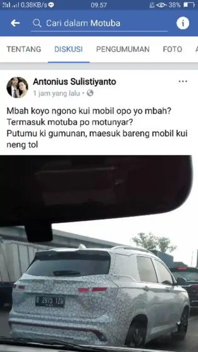 Foto - SPY SHOT: Wuling SUV Sedang Tes Jalan Raya di Tol Indonesia