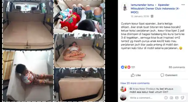 Foto - Duh, Ada Mitsubishi Xpander yang Pakai Kasur Lagi