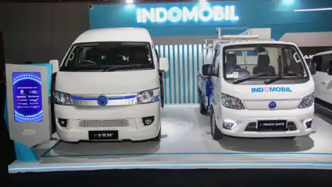 Mobil Listrik - Mobil Niaga Elektrik Foton Tampil di Pameran Electricity Connect 2024