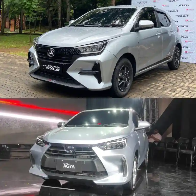 Perbedaan Eksterior Toyota Agya Dengan Daihatsu Ayla